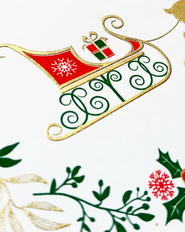 Christmas Cards - Reindeer Sleigh